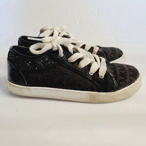 Michael Kors Girls Starla Black Lace Up Sneaker size 2